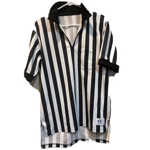 Cliff Keen Athletic Size Large Referee Jersey MadeInUSA 80% Polyester 20% Cotton
